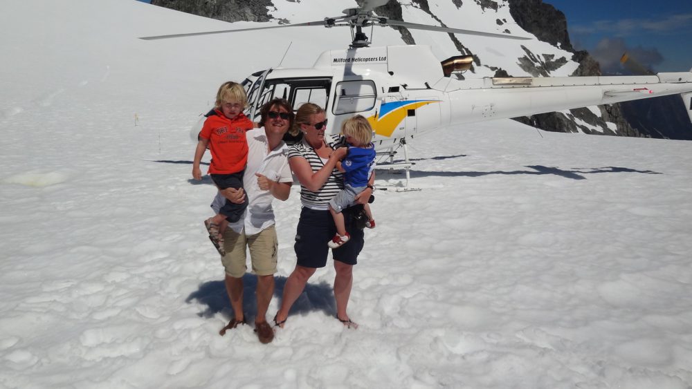 Nieuw Zeeland met kinderen: helikopter tour
